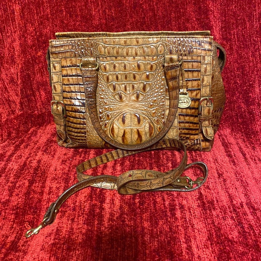 Brahmin Toasted Almond Satchel